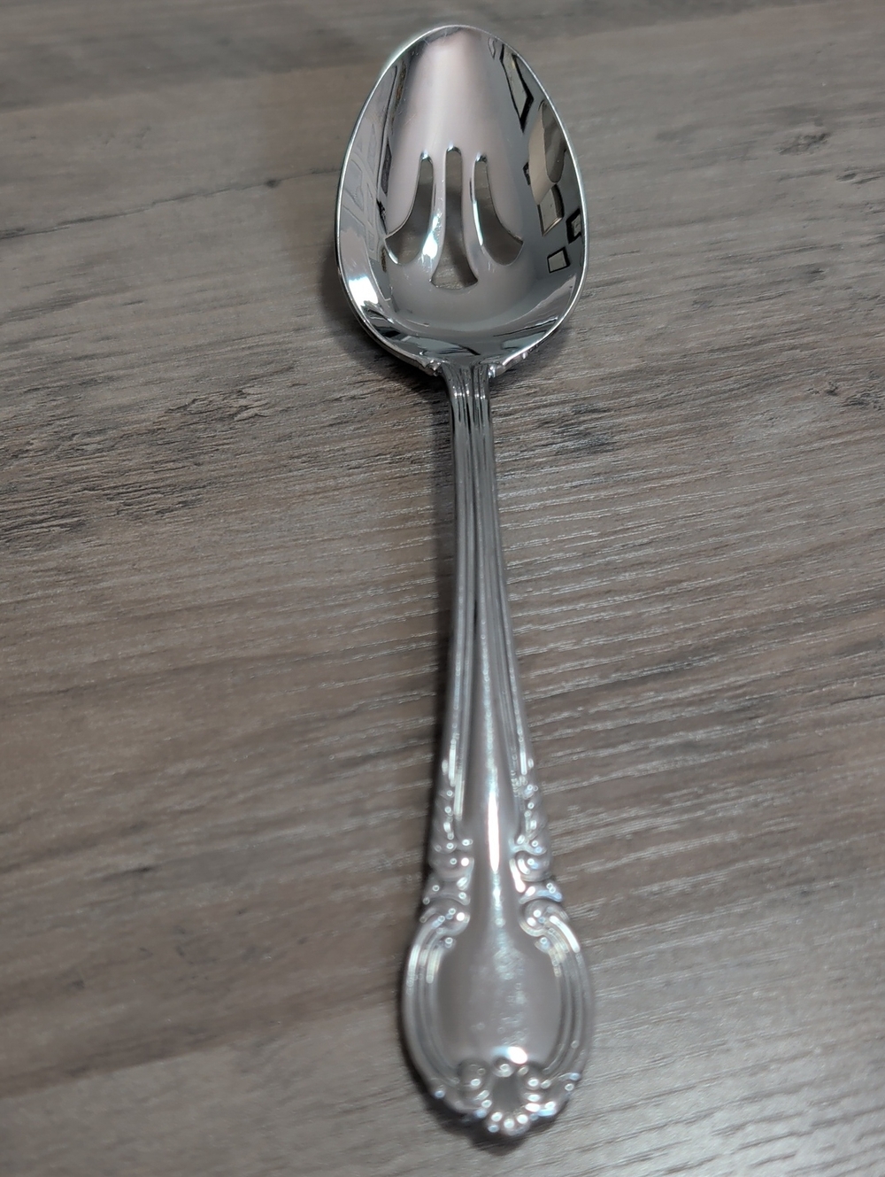 Vintage Pierced Serving Spoon